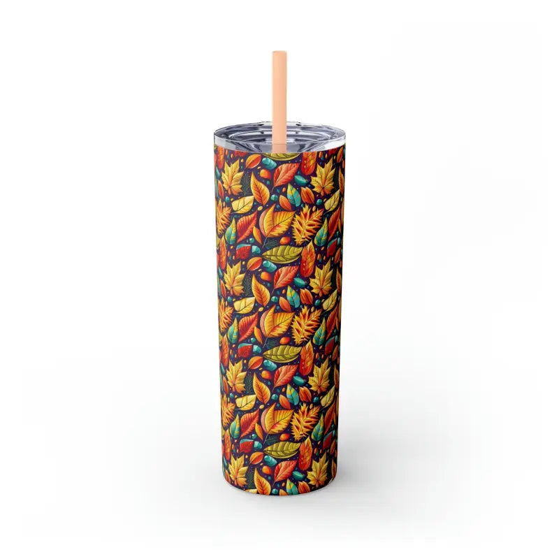 Cozy Up with the Mesmerizing Fall Leaves Tumbler - Matte / Blush / 20oz Mug