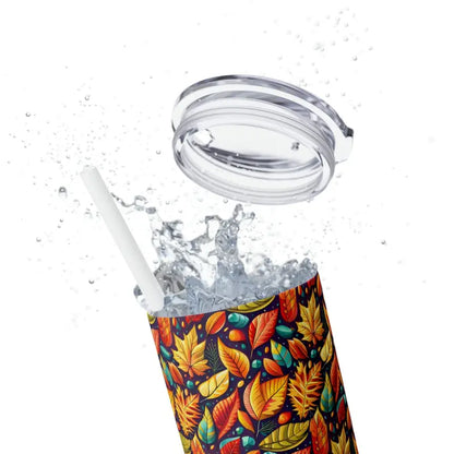 Cozy Up with the Mesmerizing Fall Leaves Tumbler - Mug