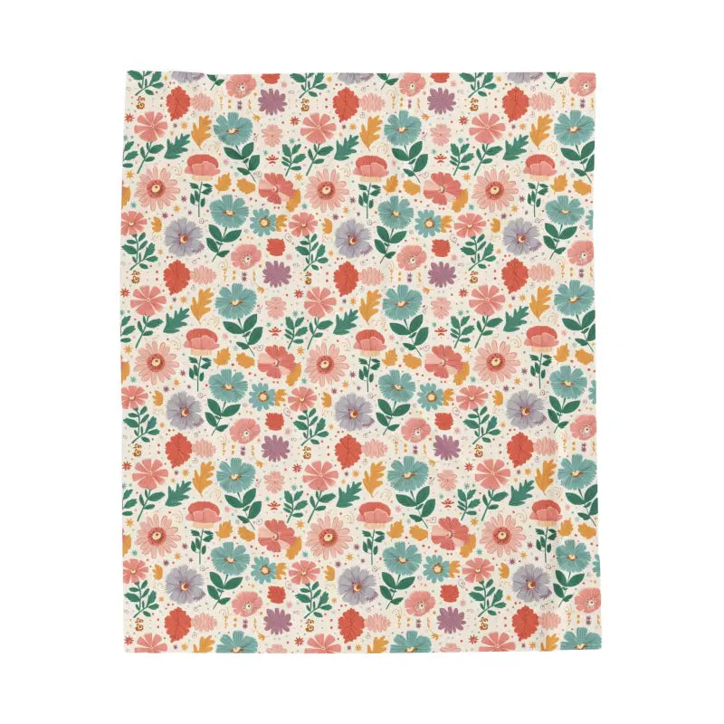 Cozy Up with the Stunning Pastel Flower Bliss Blanket - All Over Prints