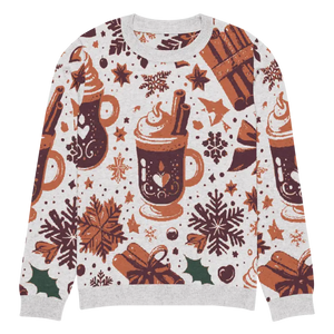 Knitted Crew Neck Sweater - Cozy Hot Cocoa Style - Dipaliz - 2xl - Sweaters