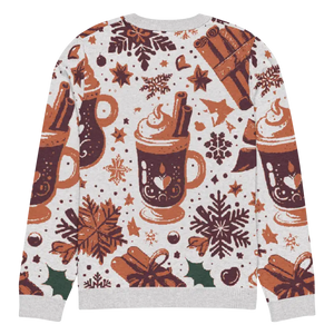 Knitted Crew Neck Sweater - Cozy Hot Cocoa Style - Dipaliz - Sweaters