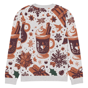 Knitted Crew Neck Sweater - Cozy Hot Cocoa Style - Dipaliz - Sweaters