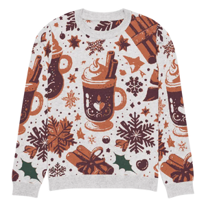 Knitted Crew Neck Sweater - Cozy Hot Cocoa Style - Dipaliz - m - Sweaters