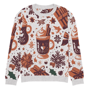 Knitted Crew Neck Sweater - Cozy Hot Cocoa Style - Dipaliz - Xl - Sweaters