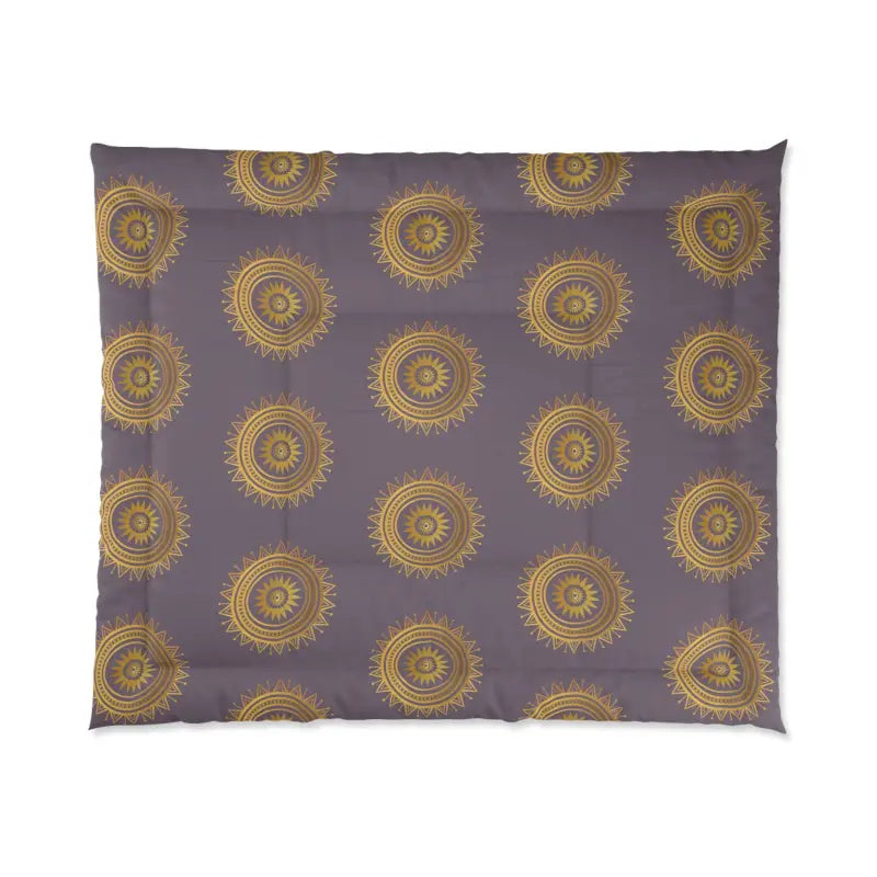 Elevate your Space with the Purple Mandal Pattern Comforter - 104’’ × 88’’ Home Decor