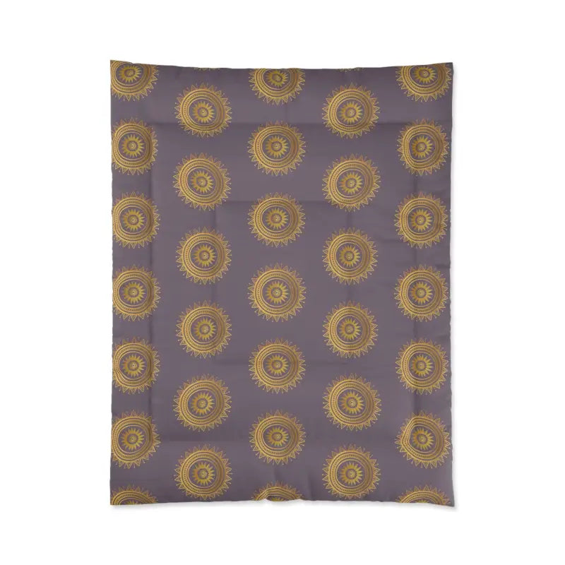 Elevate your Space with the Purple Mandal Pattern Comforter - 68’’ × 88’’ Home Decor