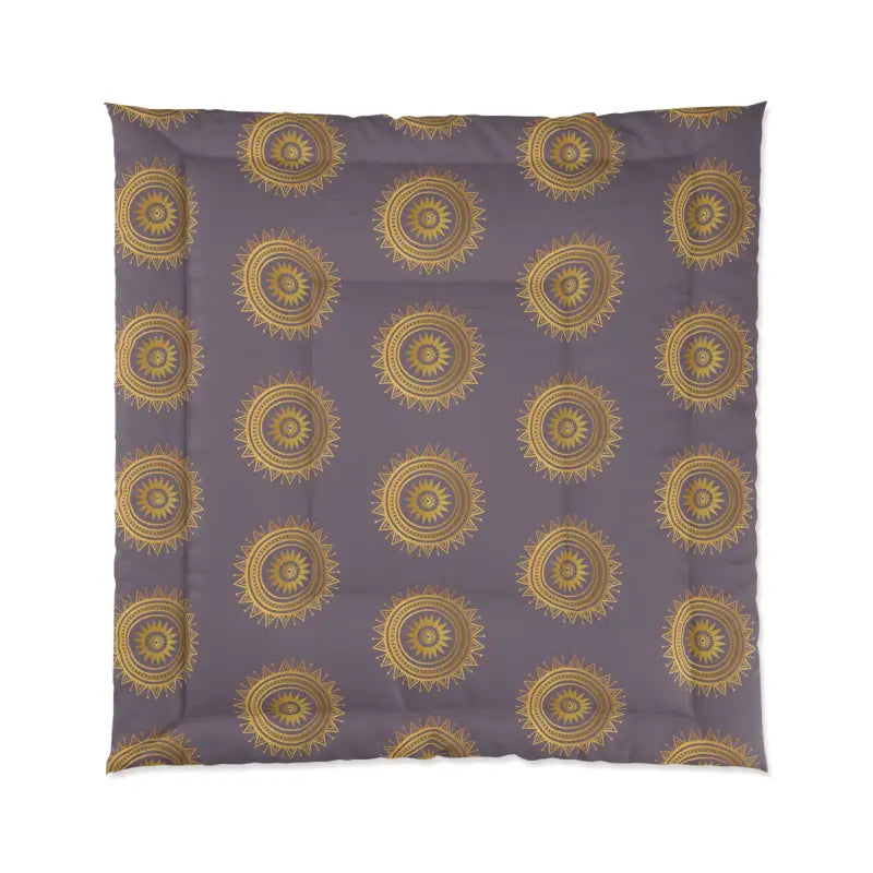 Elevate your Space with the Purple Mandal Pattern Comforter - 88’’ × Home Decor