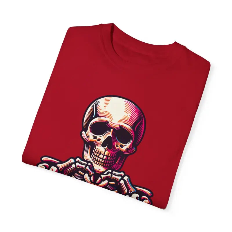 Get Comfy in the Stylish Skeleton Heart Comfort Colors Tee - T-shirt