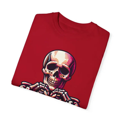 Get Comfy in the Stylish Skeleton Heart Comfort Colors Tee - T-shirt