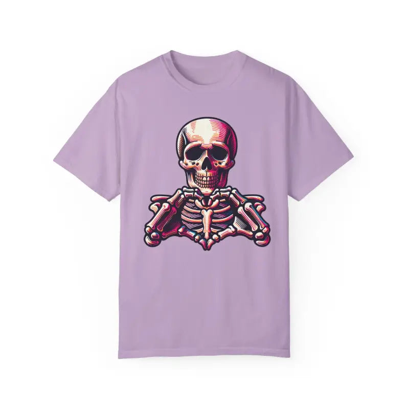 Get Comfy in the Stylish Skeleton Heart Comfort Colors Tee - T-shirt