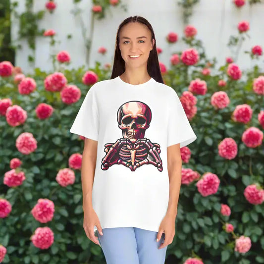 Get Comfy in the Stylish Skeleton Heart Comfort Colors Tee - T-shirt