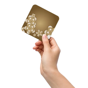 Heat Resistant White Flower Coaster with Cork Back - Dipaliz - Coasters