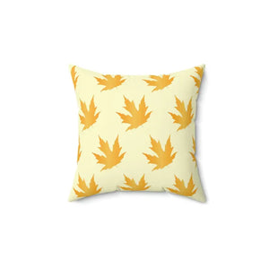 Maple Leaves Pattern Polyester Square Pillow - Autumn Decor - Dipaliz - 14’’ × - Throw Pillows
