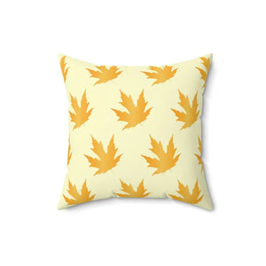 Maple Leaves Pattern Polyester Square Pillow - Autumn Decor - Dipaliz - 16’’ × - Throw Pillows