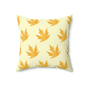 Maple Leaves Pattern Polyester Square Pillow - Autumn Decor - Dipaliz - 18’’ × - Throw Pillows