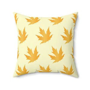 Maple Leaves Pattern Polyester Square Pillow - Autumn Decor - Dipaliz - 20’’ × - Throw Pillows