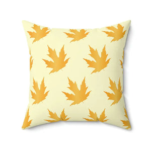 Maple Leaves Pattern Polyester Square Pillow - Autumn Decor - Dipaliz - Throw Pillows