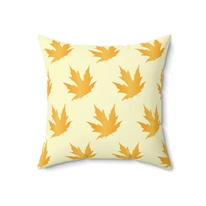 Maple Leaves Pattern Polyester Square Pillow - Autumn Decor - Dipaliz - Throw Pillows