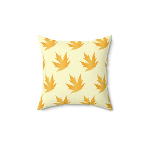 Maple Leaves Pattern Polyester Square Pillow - Autumn Decor - Dipaliz - Throw Pillows