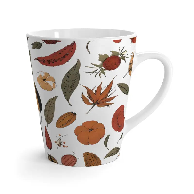 Fall Leaves Latte Mug - Cozy Ceramic Warmth Awaits! - 12oz