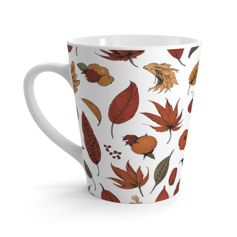 Fall Leaves Latte Mug - Cozy Ceramic Warmth Awaits! - 12oz