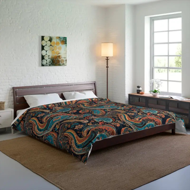 Indulge in Luxury with our Paisley Pattern Comforter - 104’’ × 88’’ Home Decor