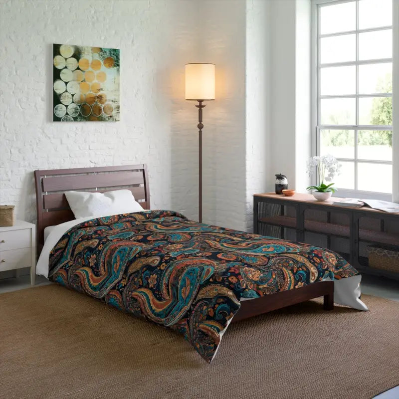 Indulge in Luxury with our Paisley Pattern Comforter - 68’’ × 88’’ Home Decor