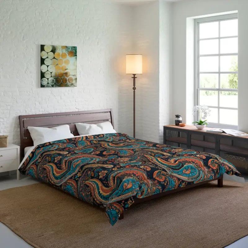 Indulge in Luxury with our Paisley Pattern Comforter - 88’’ × Home Decor