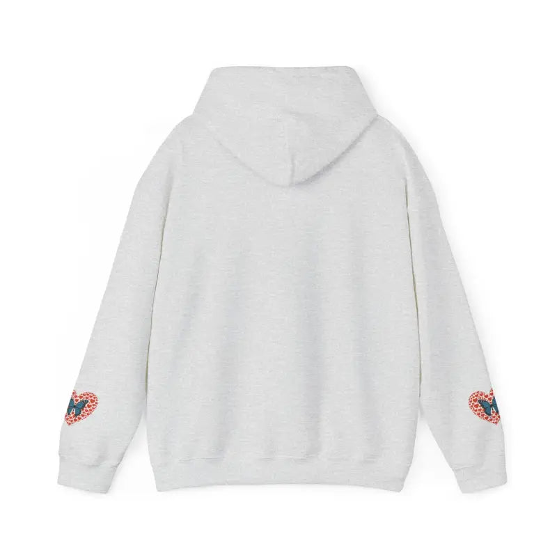 Cozy Up in Style: Unisex Heavy Hooded Butterfly Sweatshirt - Hoodie