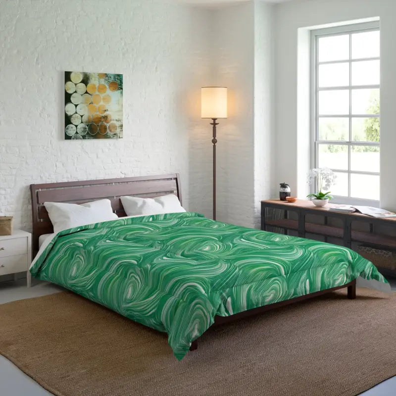 Snooze in Style with Cozy Wavy Abstract Bedding! - 88’’ × Home Decor