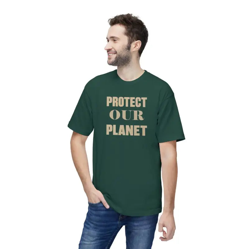 Eco-chic Earth Day Tee: Cozy Usa-made Cotton T-shirt - Hunter Green / s T-shirt