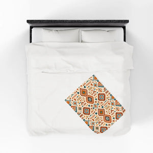Velveteen Plush Blanket – Vibrant Print - Dipaliz - Blankets