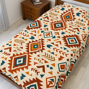 Velveteen Plush Blanket – Vibrant Print - Dipaliz - Blankets