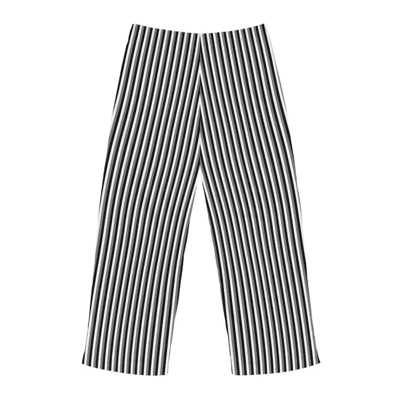 Elevate your Night: Vertical Black & White Stripe Pajama Pants