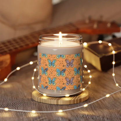 Cozy Vibes with Soy Wax Candles in Chic 9oz Glass Jars - Home Decor