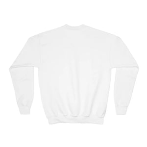 Cozy Vibes Youth Crewneck Sweatshirt, Soft Pastel Retro Text Kids Pullover - Sweatshirts