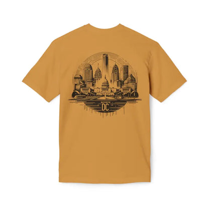 Elevate with the Cozy Washington Dc Skyline Cotton Tee - T-shirt