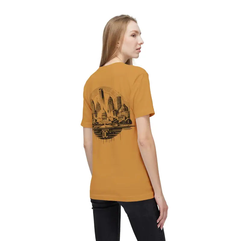 Elevate with the Cozy Washington Dc Skyline Cotton Tee - T-shirt