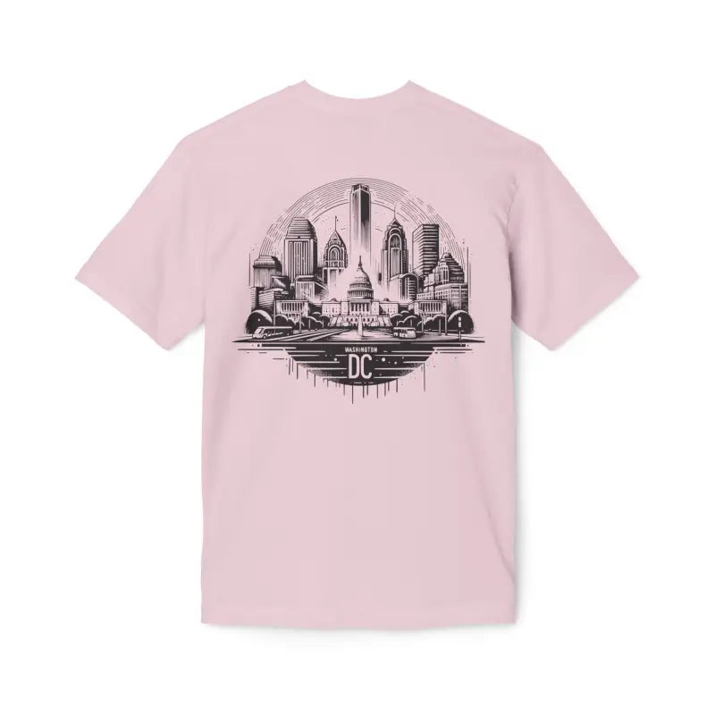 Elevate with the Cozy Washington Dc Skyline Cotton Tee - T-shirt