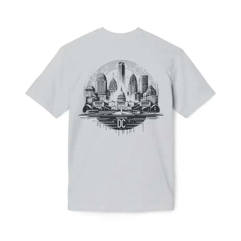 Elevate with the Cozy Washington Dc Skyline Cotton Tee - T-shirt