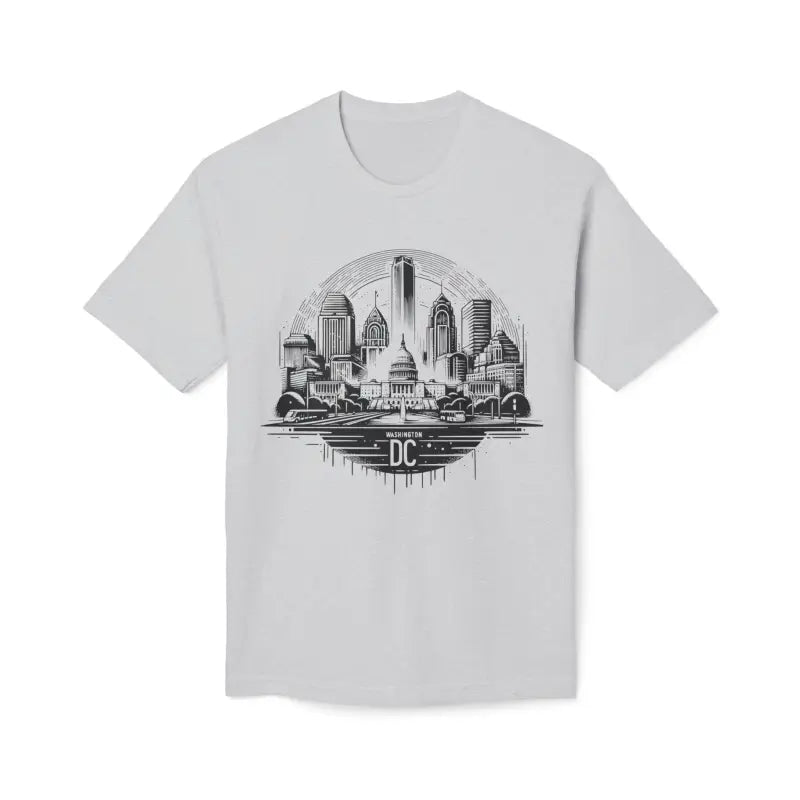 Elevate with the Cozy Washington Dc Skyline Cotton Tee - T-shirt