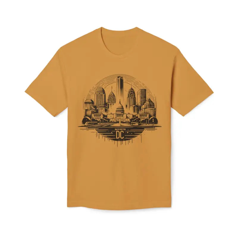 Elevate with the Cozy Washington Dc Skyline Cotton Tee - T-shirt