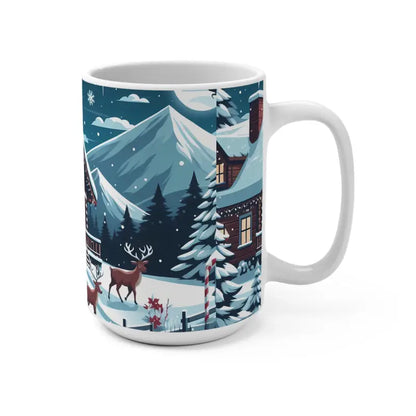 Cozy Winter Wonderland Mug 15oz - Perfect for Coffee Lovers