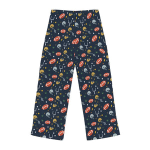 Cozy Women’s Pajama Pants with Football Pattern - Perfect for Game Day! - Pajamas
