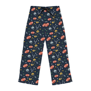 Cozy Women’s Pajama Pants with Football Pattern - Perfect for Game Day! - Pajamas