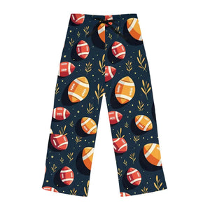 Cozy Women’s Pajama Pants Vibrant Football Pattern - Dipaliz - l / White Stitching - Pajamas