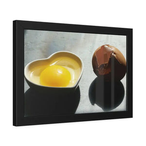 Framed Paper Posters Cracked Egg Yolk Art Bold Modern - Dipaliz - Prints & Visual Artwork