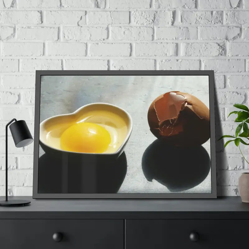 Chic Cracked Egg Framed Paper Posters for your Home - Poster