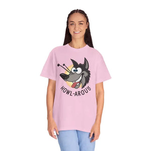 Funny Howlarious Wolf Cotton Tee Women’s Fashion Comfort - Dipaliz - Blossom / s - T-shirts