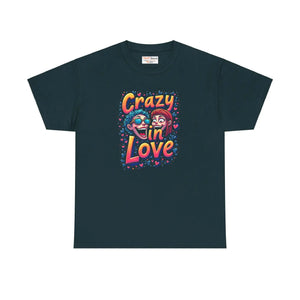Heavy Cotton Crazy in Love Valentine’s Day Tee - Dipaliz - T-shirts - s